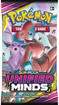 Pok&eacute;mon Sun &amp; Moon Unified Minds - Booster Pack (10 kaarten)