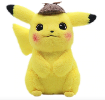Detective Pikachu XL - 28cm Pok&eacute;mon Knuffel