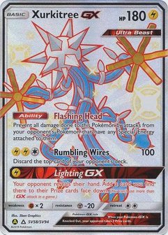 Xurkitree [SHINY GX] Full Art Ultra Rare Pokemon Kaart