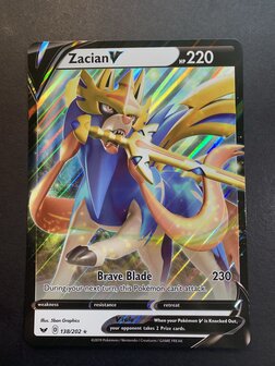 Zacian V Full Art // Oversized Pok&eacute;mon kaart