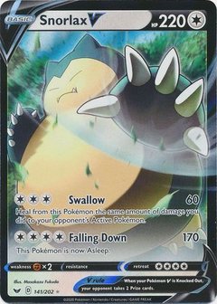 &gt; Snorlax V - 141/202 // Pok&eacute;mon kaart (Sword &amp; Shield)