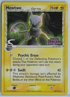 Mewtwo (Delta Species) - 24/110 - Stamped Holo Rare (2006)