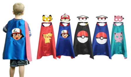 Pokémon Superhelden Outfit (Cape + Masker)