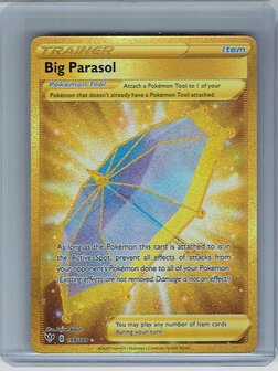 Big Parasol (GOLD SECRET RARE) // Pokémon kaart