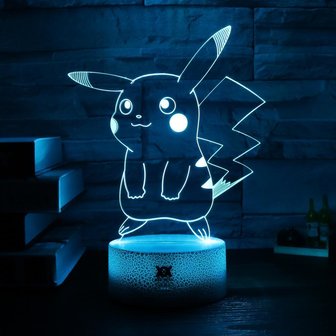Pok&eacute;mon Sfeer Lamp in Pikachu, Mewtwo of Charizard uitvoering (LED)