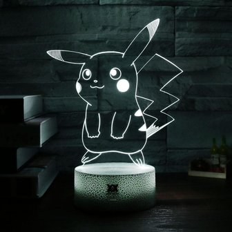 Pokémon Sfeer Lamp in Pikachu, Mewtwo of Charizard uitvoering (LED)