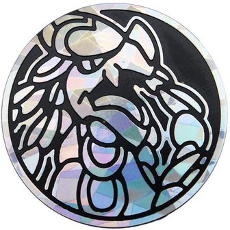 Pok&eacute;mon Kommo-o Munt - Collectible Coin (silver holo foil)