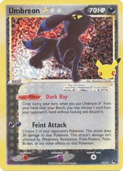 Umbreon Gold Star Ultra Rare - 17/17 // Pokémon kaart (Celebrations)