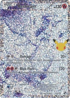 Reshiram Ultra Rare - 113/114 // Pokémon kaart (Celebrations)
