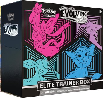 Pok&eacute;mon Evolving Skies Elite Trainer Box - Pok&eacute;mon Kaarten
