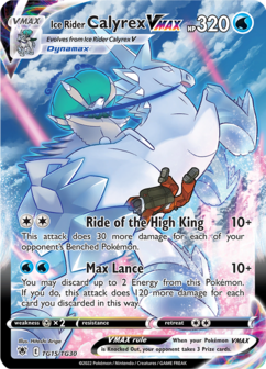 Ice Rider Calyrex VMAX - TG15/TG30 - Ultra Rare // Pok&eacute;mon kaart (Astral Radiance)