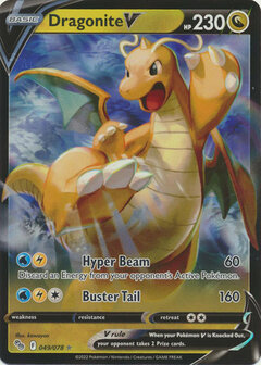 Dragonite V - 049/078 - Ultra Rare  // Pokémon kaart (Pokémon GO)