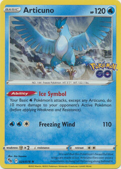 Articuno - 024/078 - Holo Rare // Pok&eacute;mon kaart (Pok&eacute;mon GO)