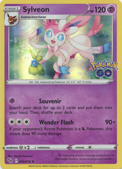 Sylveon - 035/078 - Holo Rare // Pok&eacute;mon kaart (Pok&eacute;mon GO)