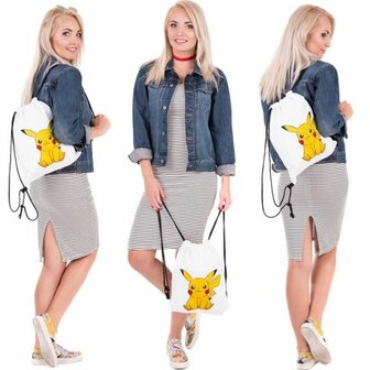 Pikachu Gymtas met trekkoord (HOGE KWALITEIT)