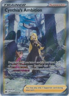 Cynthia's Ambition - GG60/GG70 - Full Art Ultra Rare / Pokémon kaart (Crown Zenith)
