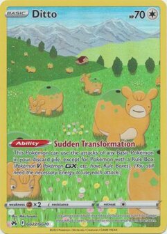 Ditto - GG22/GG70 - Holo Rare / Pokémon kaart (Crown Zenith)