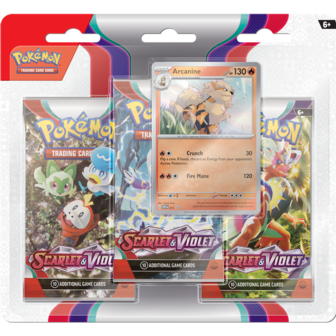 Pokémon – Scarlet & Violet – 3 Pack Blister Arcanine