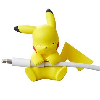Sitting Pikachu kabel bijter (charger charm)