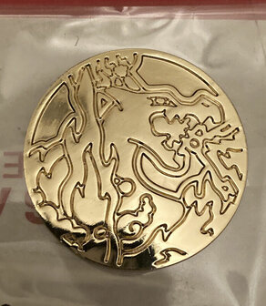 Metalen Charizard Gigantamax Collectible Coin (goud)