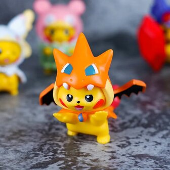 Pikachu&#039;s Cosplay Actiefiguren - Mega Charizard 6-8cm