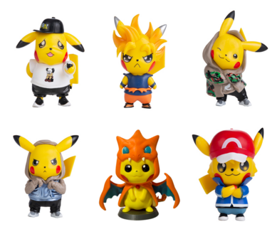 Pikachu Emoji Actiefiguren - Happy Pikachu - 10cm