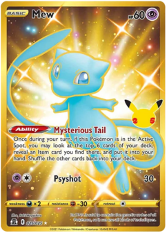 [DUITS] Mew Gold Secret  - 25/25 // Pok&eacute;mon kaart (Celebrations)