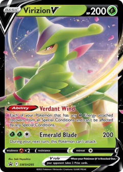 Virizion V oversized // Pok&eacute;mon kaart Sword &amp; Shield Promos