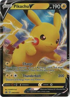 Pikachu V oversized // Pok&eacute;mon kaart (Sword &amp; Shield Promos)