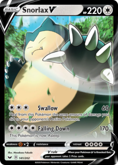 Snorlax V oversized // Pok&eacute;mon kaart Sword &amp; Shield 