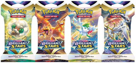 Pok&eacute;mon TCG: Sword Shield-Brilliant Stars Sleeved Booster Pack