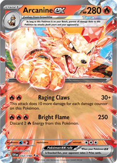 Arcanine EX - SVI 032 - Pok&eacute;mon kaart (Scarlet &amp; Violet)