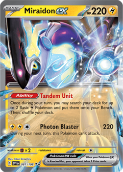 Miraidon EX - SVI 081 - Pok&eacute;mon kaart (Scarlet &amp; Violet)