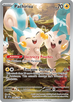 Pachirisu Illustration Rare - SVI 208 - Pok&eacute;mon kaart (Scarlet &amp; Violet)