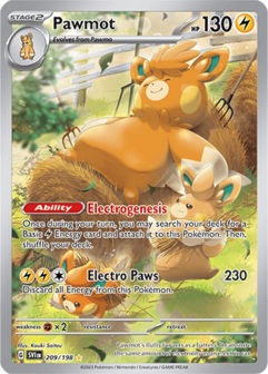 Pawmot Illustration Rare - SVI 209 - Pok&eacute;mon kaart (Scarlet &amp; Violet)