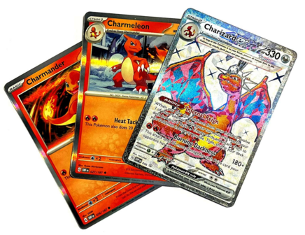 Charizard EX Scarlet &amp; Violet Promo 056 (Incl. Stand, sleeves en toploader)