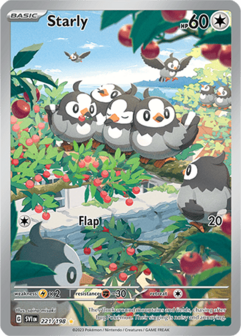 Starly Illustration Rare - SVI 221 - Pok&eacute;mon kaart (Scarlet &amp; Violet)