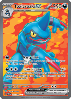 Toxicroak EX Ultra Rare - SVI 232 - Pok&eacute;mon kaart (Scarlet &amp; Violet)