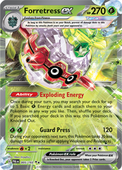 Forretress EX Double Rare - PAL 005 - Pok&eacute;mon kaart (Scarlet &amp; Violet - Paldea Evolved)