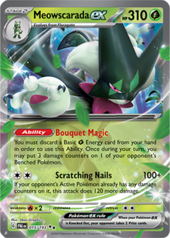 Meowscarada EX Double Rare - PAL 015 - Pok&eacute;mon kaart (Scarlet &amp; Violet - Paldea Evolved)