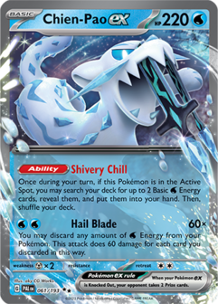 Chien-Pao EX Double Rare - PAL 061 - Pok&eacute;mon kaart (Scarlet &amp; Violet - Paldea Evolved)