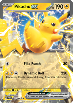 Pikachu EX Double Rare - PAL 063 - Pok&eacute;mon kaart (Scarlet &amp; Violet - Paldea Evolved)