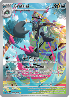 Grafaiai Illustration Rare - PAL 223 - Pok&eacute;mon kaart (Scarlet &amp; Violet - Paldea Evolved)