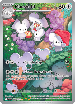 Maushold Illustration Rare - PAL 226 - Pok&eacute;mon kaart (Scarlet &amp; Violet - Paldea Evolved)