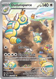 Dudunsparce Illustration Rare - PAL 229 - Pok&eacute;mon kaart (Scarlet &amp; Violet - Paldea Evolved)