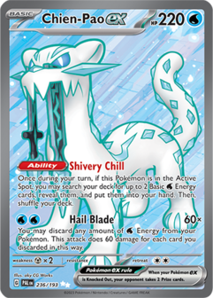 Chien-Pao EX Ultra Rare - PAL 236 - Pok&eacute;mon kaart (Scarlet &amp; Violet - Paldea Evolved)