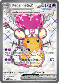 Dedenne EX Ultra Rare - PAL 239 - Pok&eacute;mon kaart (Scarlet &amp; Violet - Paldea Evolved)