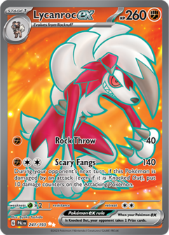 Lycanroc EX Ultra Rare - PAL 241 - Pok&eacute;mon kaart (Scarlet &amp; Violet - Paldea Evolved)