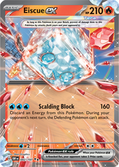 Eiscue EX Double Rare - OBF 042- Pok&eacute;mon kaart (Scarlet &amp; Violet - Obsidian Flames)