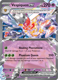 Vespiquen EX Double Rare - OBF 096 - Pok&eacute;mon kaart (Scarlet &amp; Violet - Obsidian Flames)